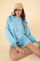Blusa Lívia Moletom Azul