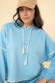 Blusa Lívia Moletom Azul