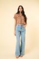 Camisa Betina Cotton Marrom 
