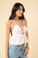Blusa Lana Tricoline Rosa
