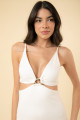 Vestido Sophia Suedine Off White