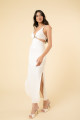 Vestido Sophia Suedine Off White