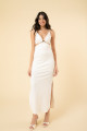 Vestido Sophia Suedine Off White