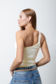 Blusa Fran Canelada Manteiga