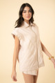 Colete Olivia Flat Ice Bege