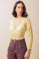 Blusa Kloe Tule Soft Amarelo