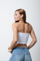 Cropped Estela Canelado Off White