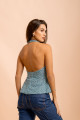 Blusa Frente Única Wave Azul
