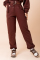 Calça De Moletom Básica Marrom