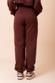 Calça De Moletom Básica Marrom