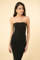 Vestido Elis Canelado Preto